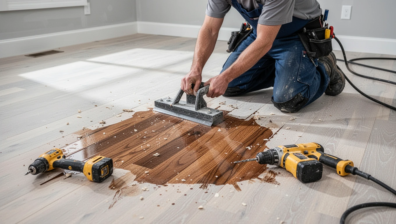 Hardwood Floor Water Damage Repair
